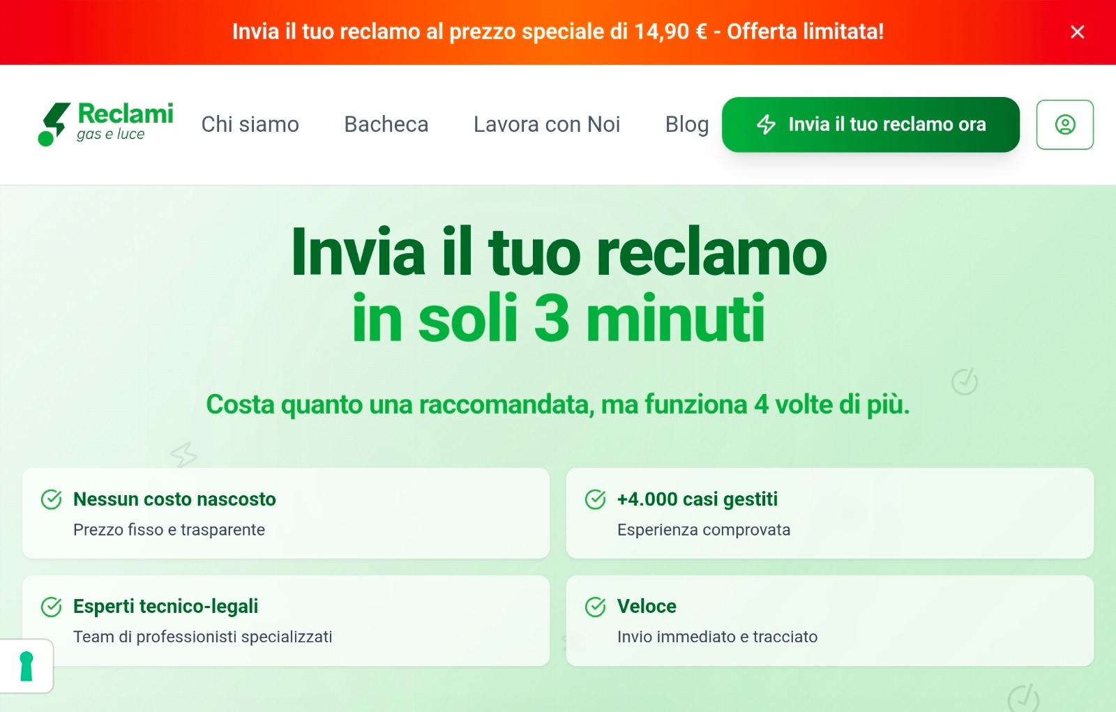 Reclami Gas e Luce: il portale online che ti guida nella giungla delle bollette luce e gas Immagine
