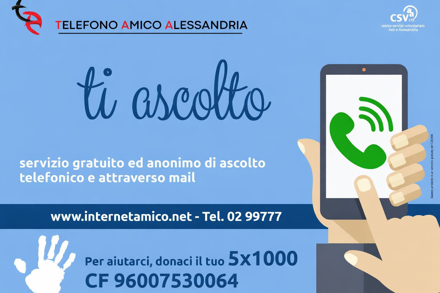 Telefono Amico Alessandria: un ascolto attivo e anonimo contro la solitudine immagine